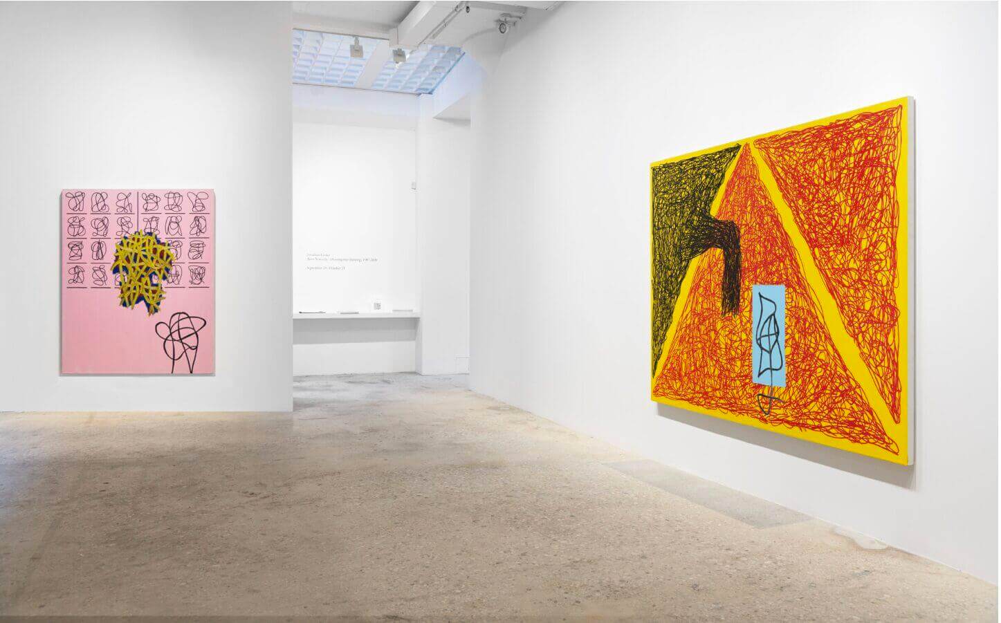 Colorful abstract paintings by Jonathan Lasker
